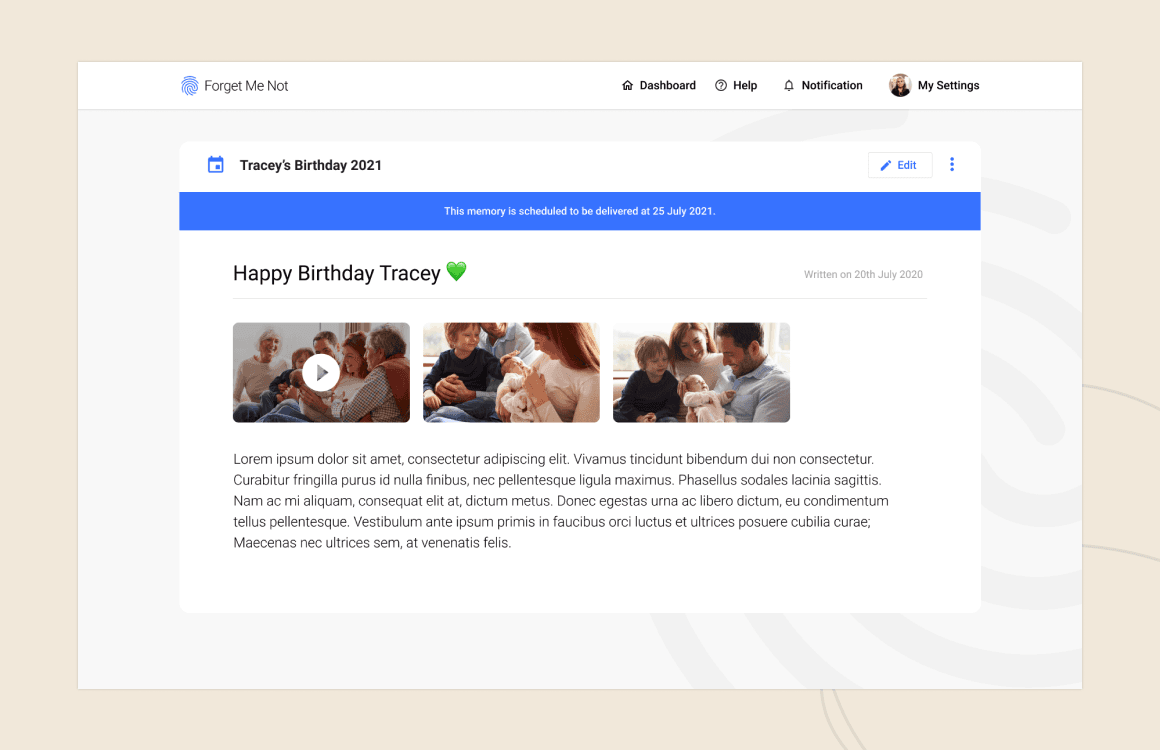 forget me not features